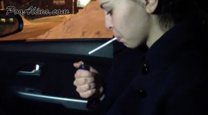 Pooalina – Young Alina Smoking And Pooping In The Car