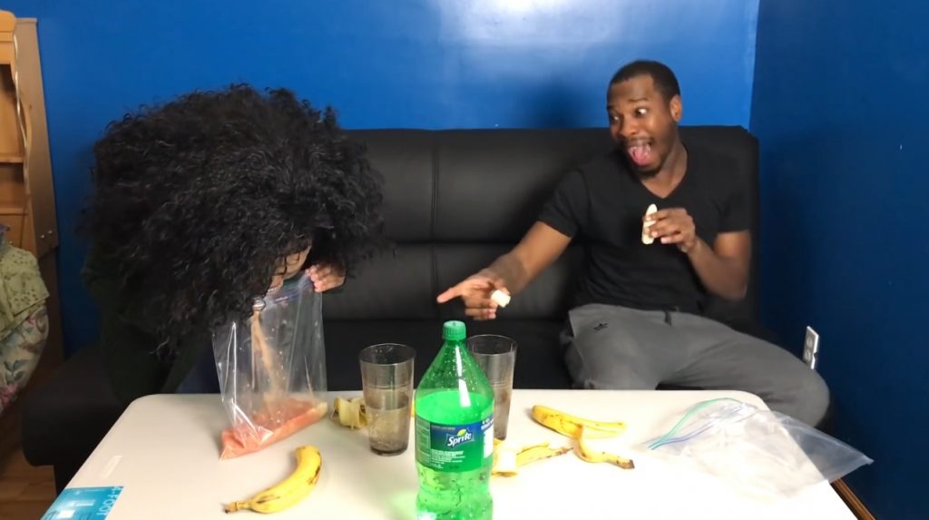 Banana Sprite Challenge - Girlfriend Vomits Crazy ! GROSS (FullHD-1080p) Pic 2