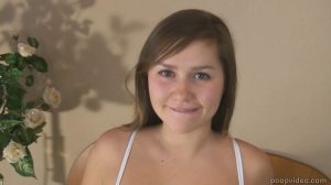 Sexy and young russian teen in pooping action (Fomina)